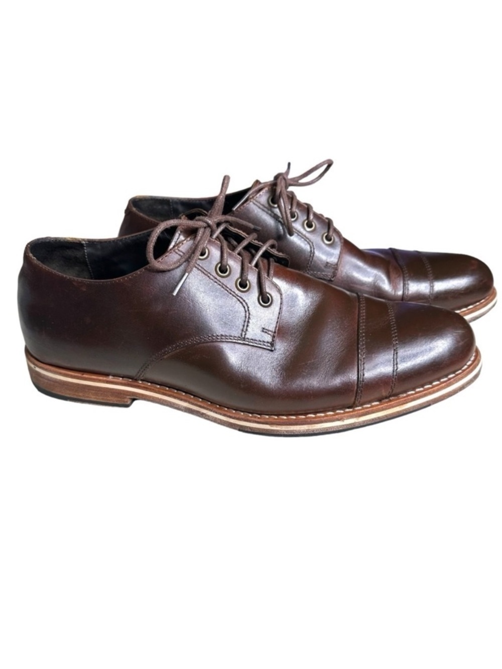 Helm Men’s Bradley Cap Toe Oxford Shoes. Size 10 M